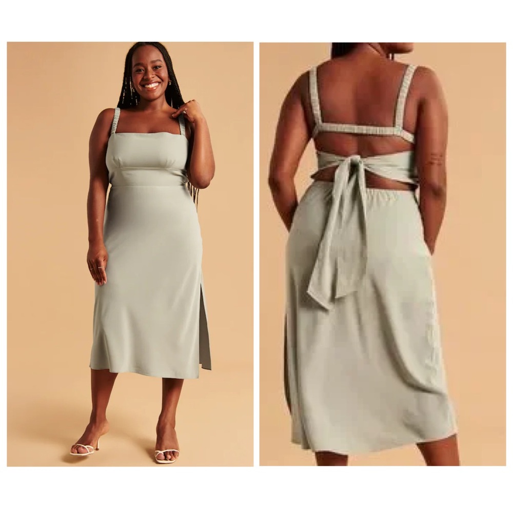 Abercrombie & Fitch sage midi dress